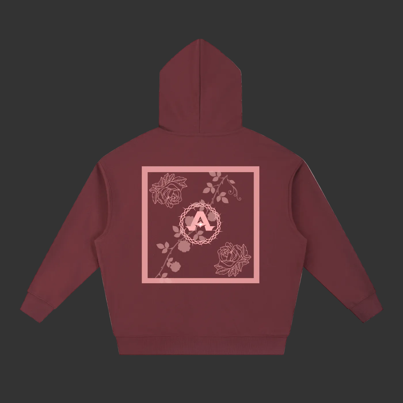 Heavyweight Elegant Rose Hoodie